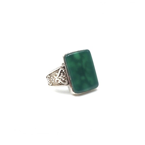 Anello argento 925 onice - 925,