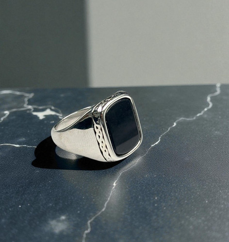 Anello uomo acciaio - anello,