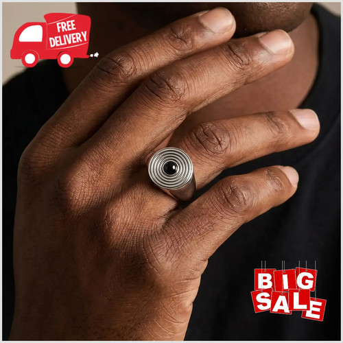 Anello uomo acciaio inox