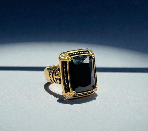 Anello uomo acciaio - anello,