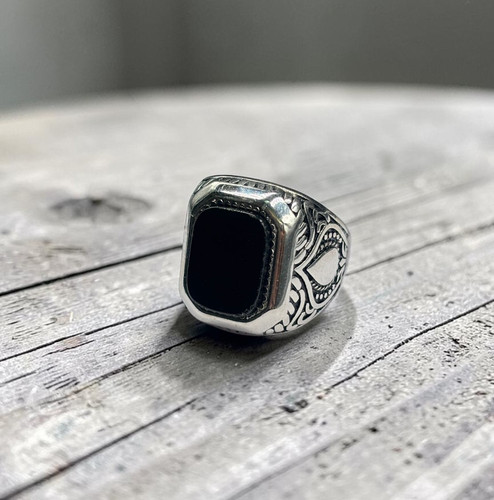 Anello per uomo - uomo, acciaio