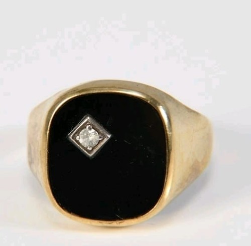 Anello uomo 9ct oro - giallo, con