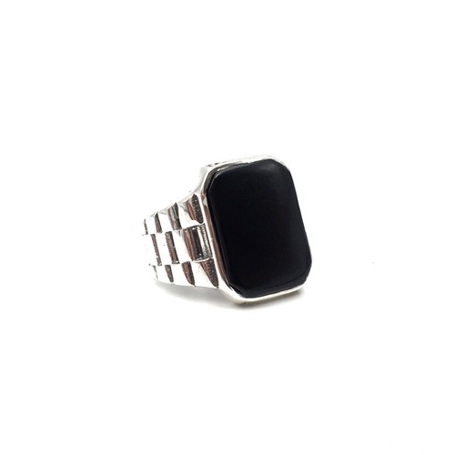 Anello argento 925 onice - in,