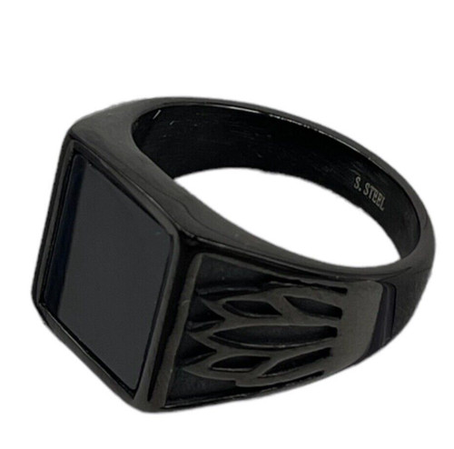 Anello uomo con - uomo, nera