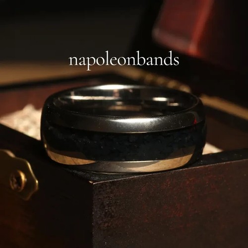 Anello uomo tungsteno - , onice
