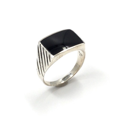 Anello con sigillo argento - anello, in