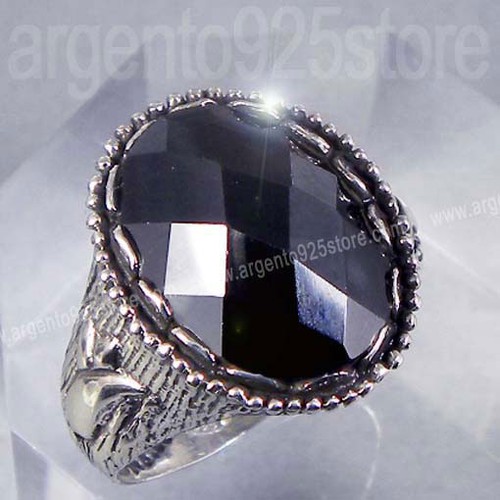 Anello uomo con onice - , e