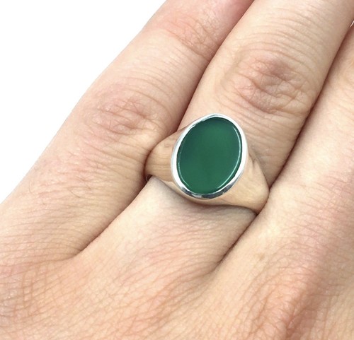 Anello argento 925 onice - 925,