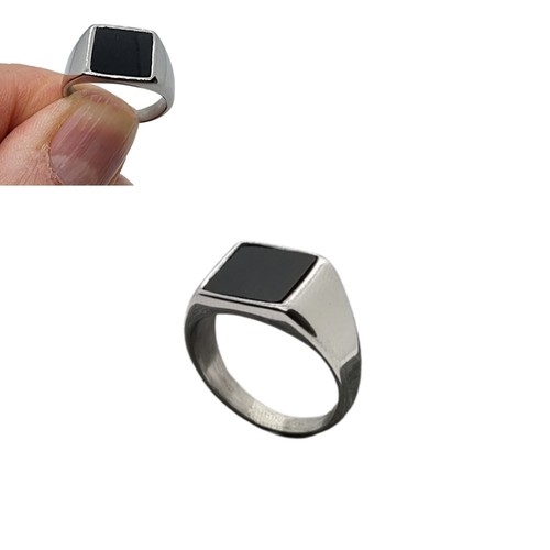 Anello acciaio inox uomo - anello,